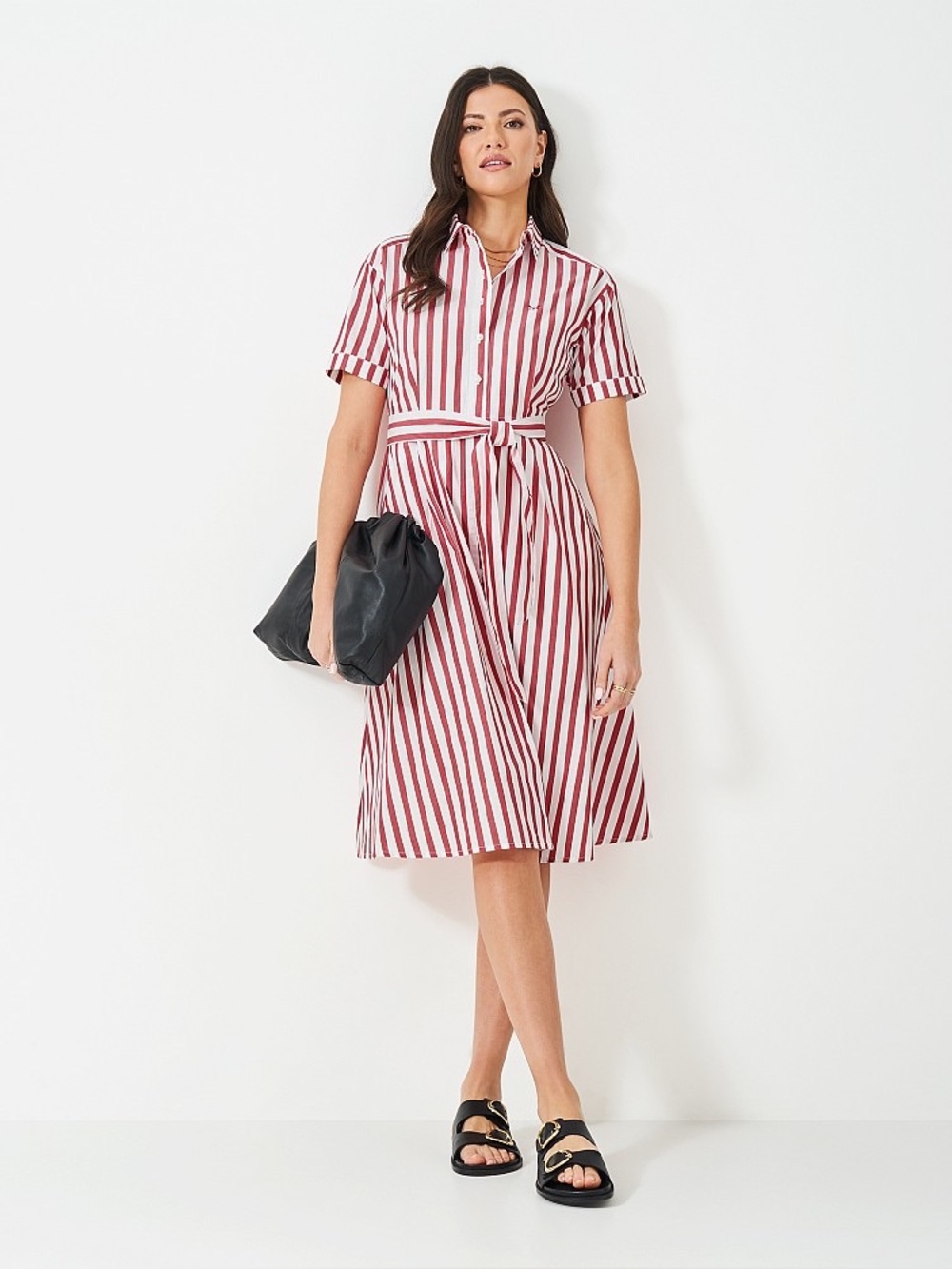 Banana Republic | Cotton Poplin Open-Back Shirt Dress